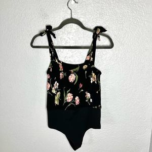 FLYNN SKYE Karlie Tie Shoulder Bodysuit Top